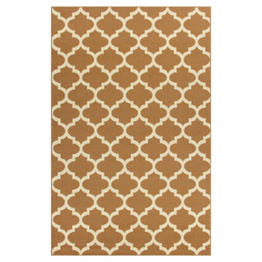 Modern Quatrefoil Geometric Lattice Indoor Area Rug