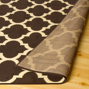 Modern Quatrefoil Geometric Lattice Indoor Area Rug