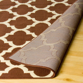 Modern Quatrefoil Geometric Lattice Indoor Area Rug