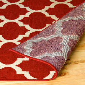 Modern Quatrefoil Geometric Lattice Indoor Area Rug