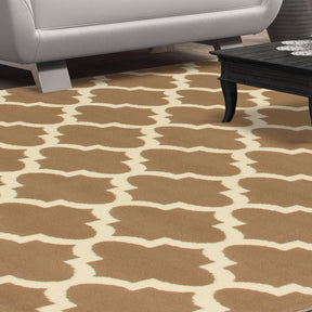 Modern Quatrefoil Geometric Lattice Indoor Area Rug