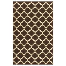 Modern Quatrefoil Geometric Lattice Indoor Area Rug