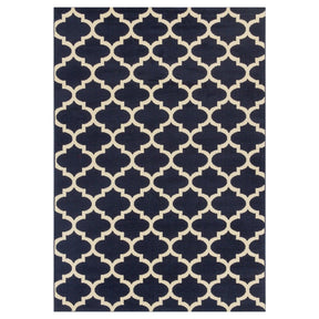 Modern Quatrefoil Geometric Lattice Indoor Area Rug
