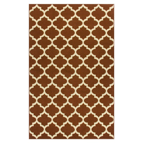 Modern Quatrefoil Geometric Lattice Indoor Area Rug