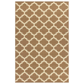 Modern Quatrefoil Geometric Lattice Indoor Area Rug