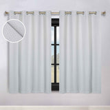 Modern Shimmer Washable Room Darkening Blackout Curtains, Set of 2