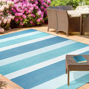Modern Stripes Area Rug Indoor Outdoor Durable Pattern Rug