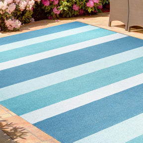 Modern Stripes Area Rug Indoor Outdoor Durable Pattern Rug