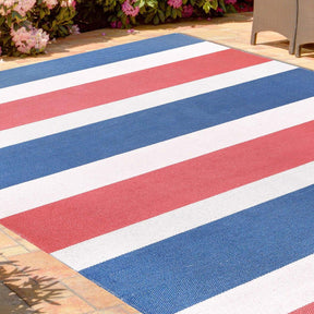 Modern Stripes Area Rug Indoor Outdoor Durable Pattern Rug