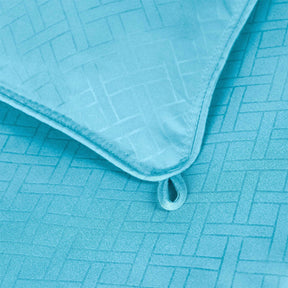 Monochrome Basketweave Plush Microfiber Down Alternative Comforter