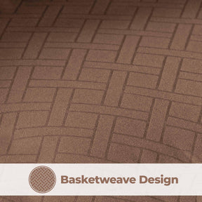 Monochrome Basketweave Plush Microfiber Down Alternative Comforter