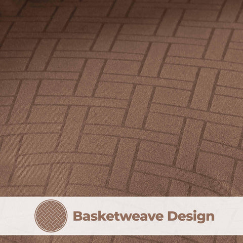 Monochrome Basketweave Plush Microfiber Down Alternative Comforter