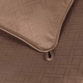 Monochrome Basketweave Plush Microfiber Down Alternative Comforter