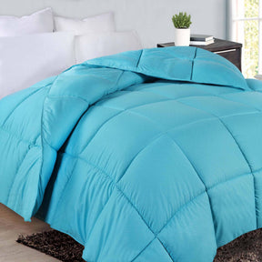Monochrome Basketweave Plush Microfiber Down Alternative Comforter