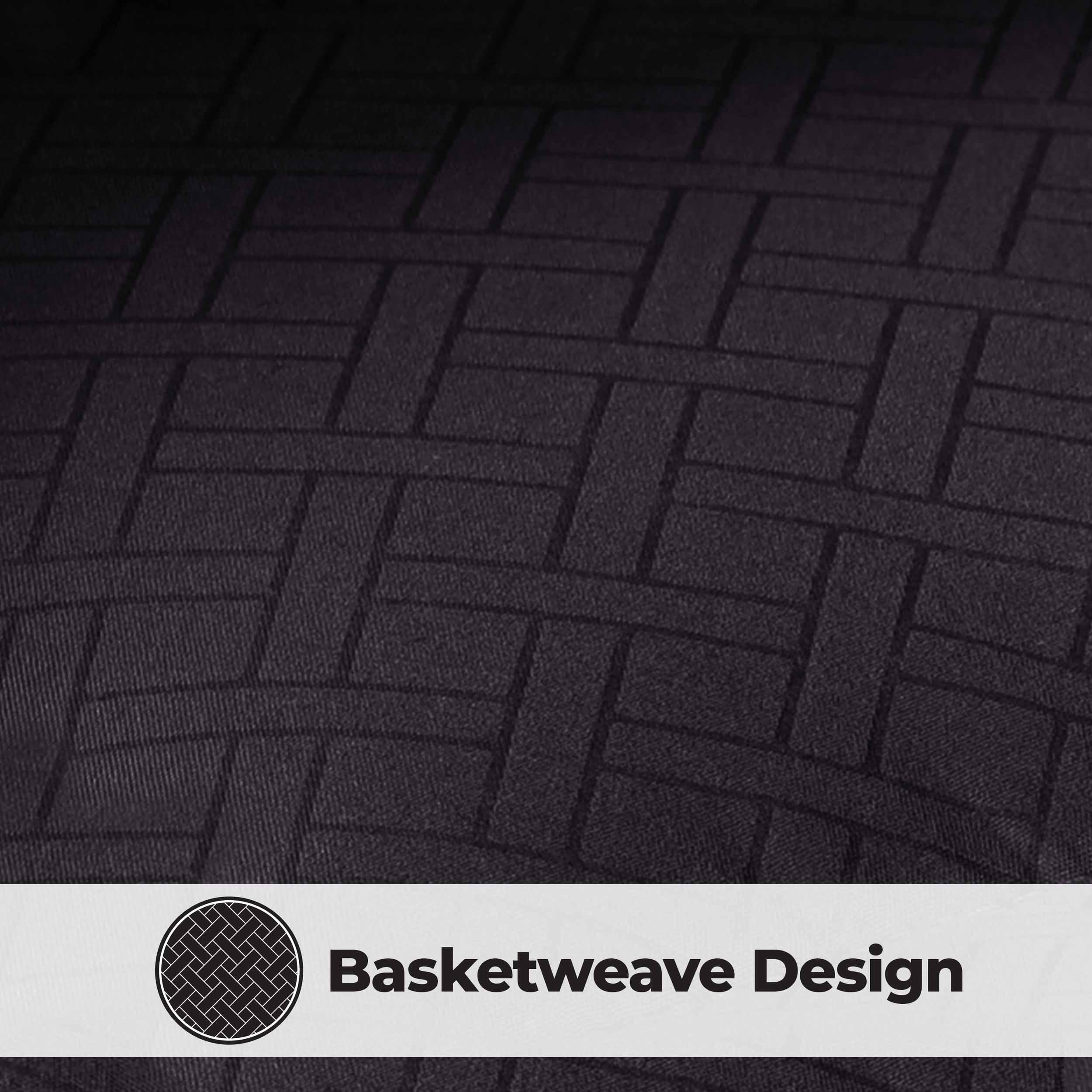 Monochrome Basketweave Plush Microfiber Down Alternative Comforter