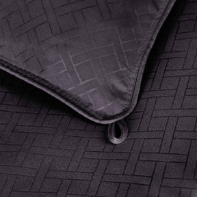 Monochrome Basketweave Plush Microfiber Down Alternative Comforter