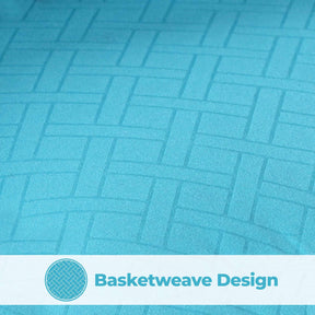 Monochrome Basketweave Plush Microfiber Down Alternative Comforter