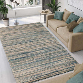 Montouk Pastel Striped Indoor Area Rugs or Runner Rug