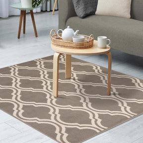 Moroccan Double Trellis Geometric Indoor Area Rugs Or Runner Rug