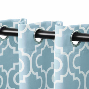 Moroccan Trellis Grommet 2-Piece Blackout Curtain Panel Set