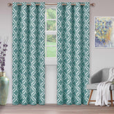 Moroccan Trellis Grommet 2-Piece Blackout Curtain Panel Set