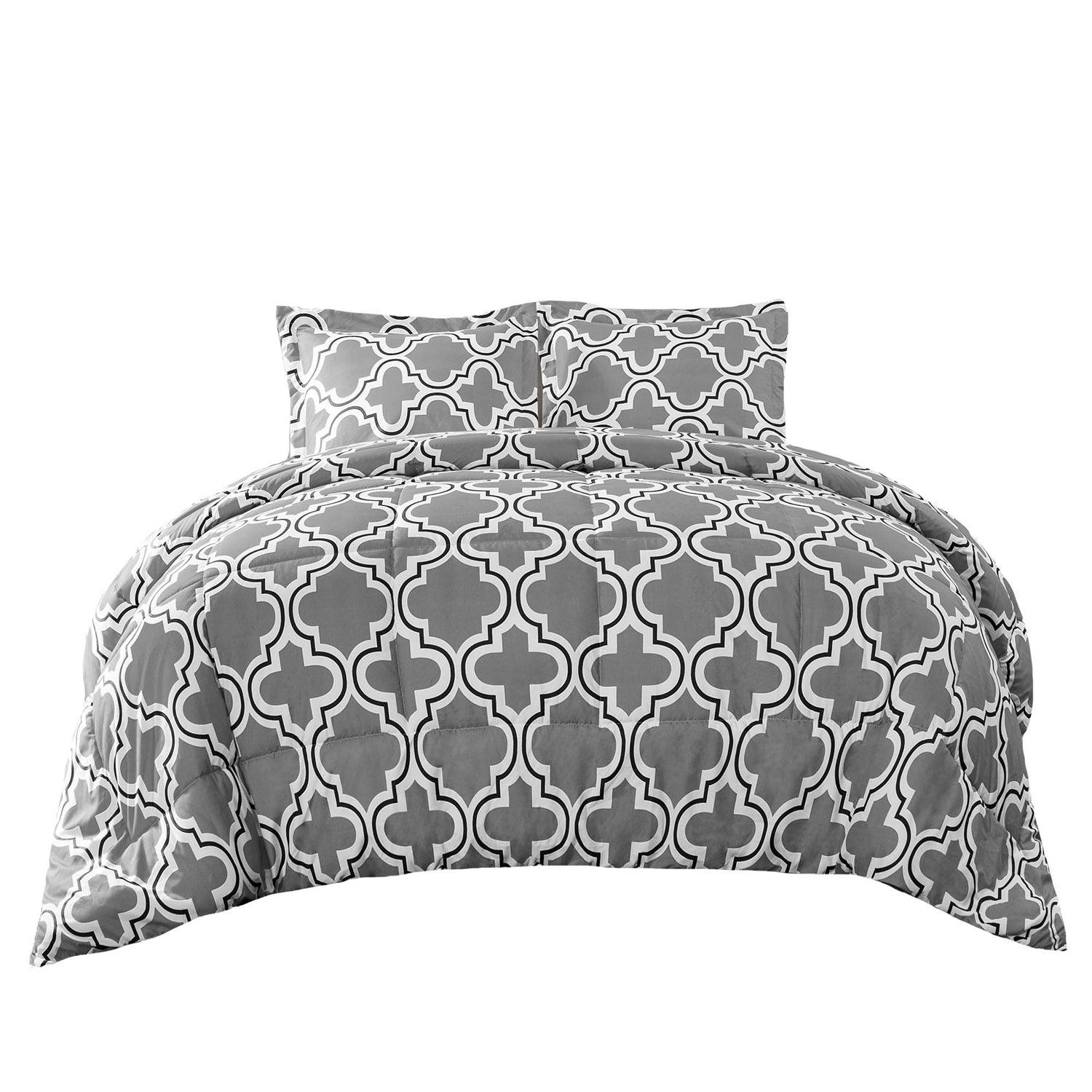 Moroccan Trellis Microfiber Comforter Set
