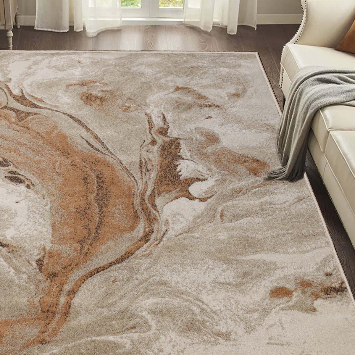 Morwenna Abstract Modern Indoor Area Rugs Or Runner Rug