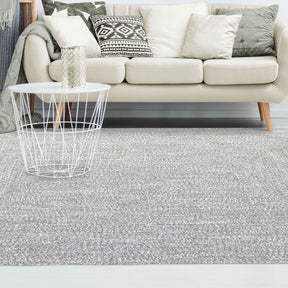 Multi Toned Braided Area Rug Bohemian Indoor Outdoor Rugs