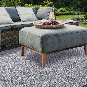 Multi Toned Braided Area Rug Bohemian Indoor Outdoor Rugs