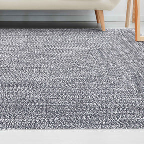 Multi Toned Braided Area Rug Bohemian Indoor Outdoor Rugs