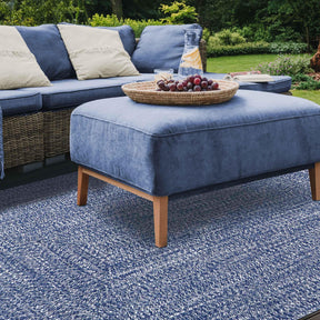 Multi Toned Braided Area Rug Bohemian Indoor Outdoor Rugs