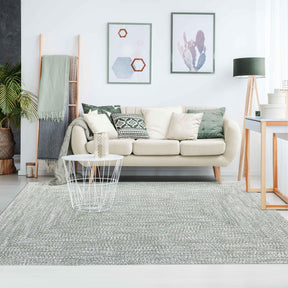Multi Toned Braided Area Rug Bohemian Indoor Outdoor Rugs