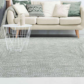 Multi Toned Braided Area Rug Bohemian Indoor Outdoor Rugs