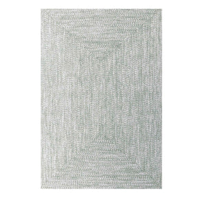 Multi Toned Braided Area Rug Bohemian Indoor Outdoor Rugs