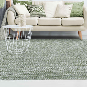 Multi Toned Braided Area Rug Bohemian Indoor Outdoor Rugs