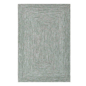 Multi Toned Braided Area Rug Bohemian Indoor Outdoor Rugs