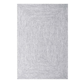 Multi Toned Braided Area Rug Bohemian Indoor Outdoor Rugs