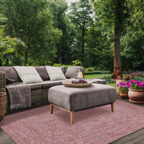 Multi Toned Braided Area Rug Bohemian Indoor Outdoor Rugs