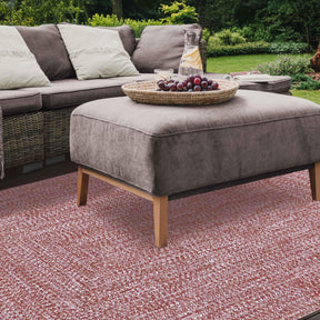 Multi Toned Braided Area Rug Bohemian Indoor Outdoor Rugs