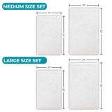 Myra Medallion Textured Jacquard Machine Washable Bath Rugs, Set of 2