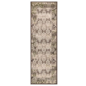 Mystique Distressed Damask Indoor Area Rug Or Runner Rug