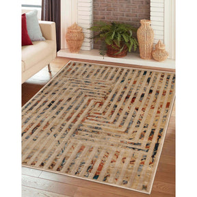 Naem Modern Geometric Lines Abstract Boho Area Rugs Or Runner Rug