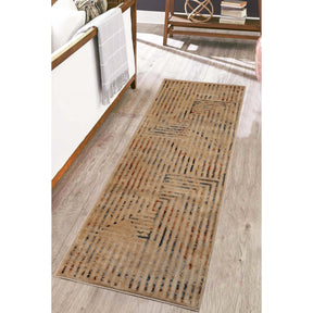 Naem Modern Geometric Lines Abstract Boho Area Rugs Or Runner Rug