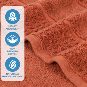 Napa Zero Twist Cotton Solid Waffle Honeycomb 12 Piece Towel Set