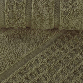 Napa Zero Twist Cotton Solid Waffle Honeycomb 12 Piece Towel Set