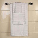 Napa Zero Twist Cotton Solid Waffle Honeycomb 3 Piece Towel Set