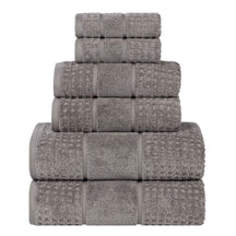 Napa Zero Twist Cotton Solid Waffle Honeycomb 6 Piece Towel Set