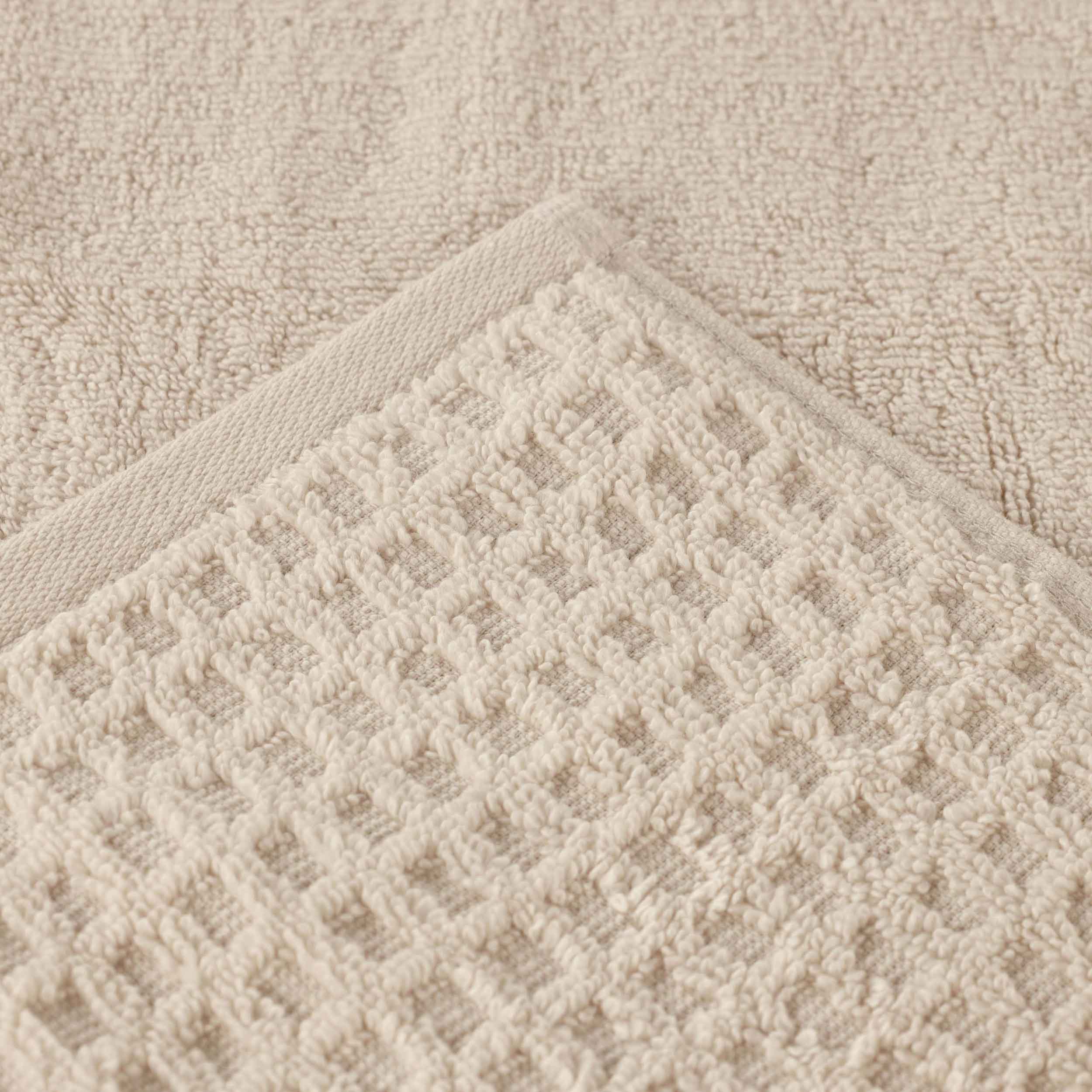 Napa Zero Twist Cotton Solid Waffle Honeycomb 6 Piece Towel Set