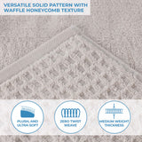 Napa Zero Twist Cotton Solid Waffle Honeycomb 6 Piece Towel Set