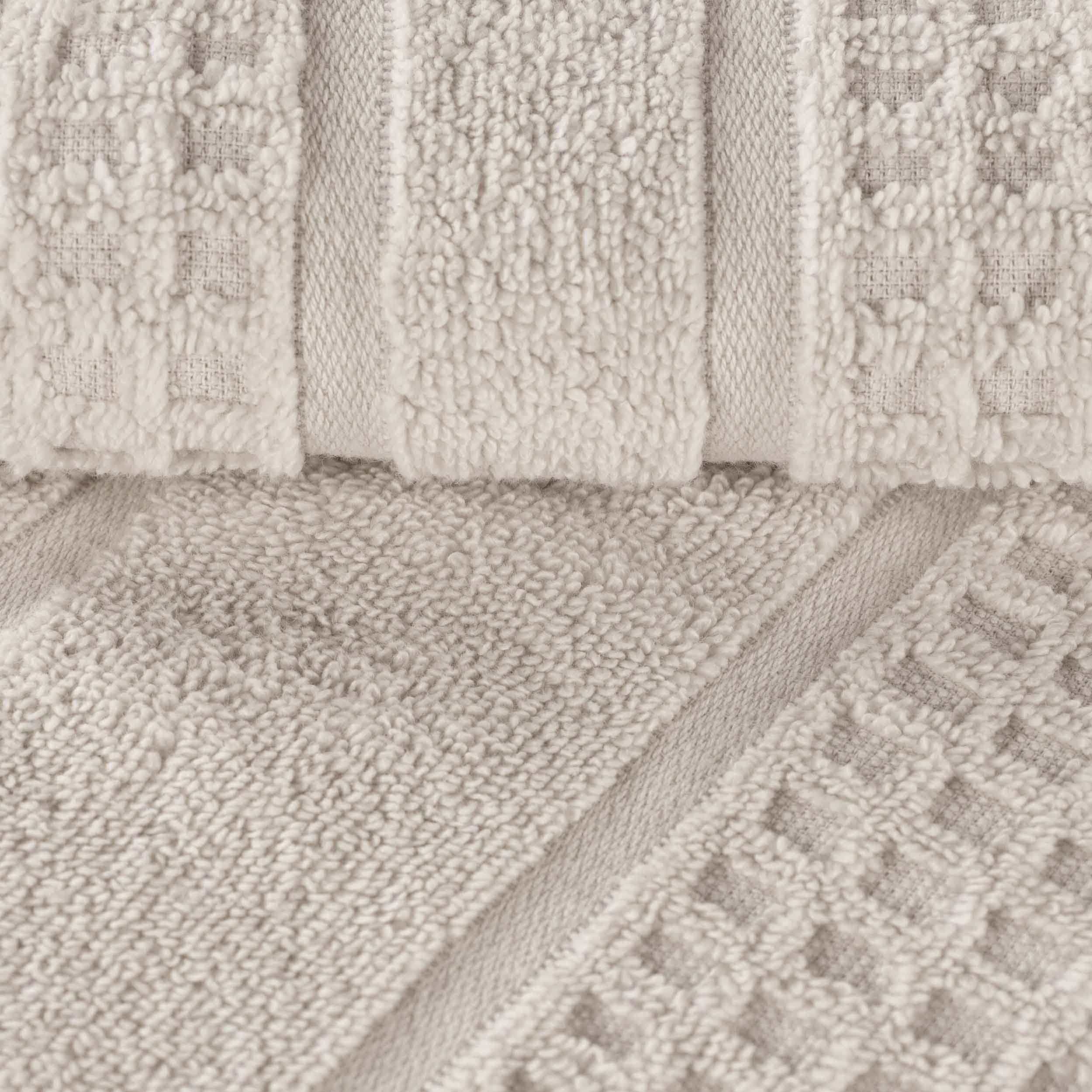 Napa Zero Twist Cotton Solid Waffle Honeycomb 6 Piece Towel Set